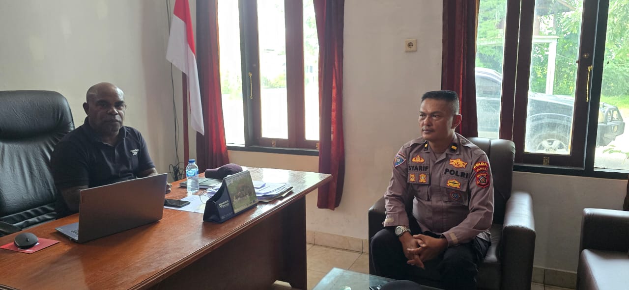 Bhabinkamtibmas Kelurahan Mararena Kunjungi Bapenda Sarmi, Sampaikan Keluhan Warga Pasar