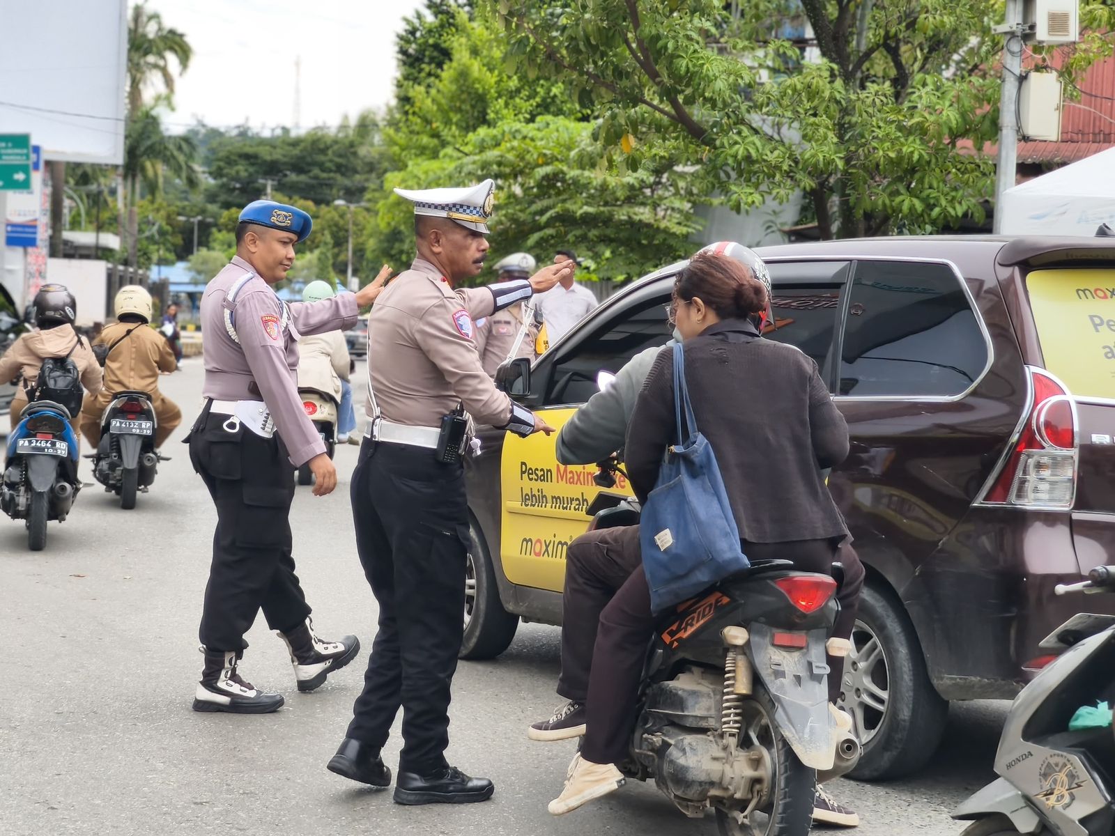 Sat Lantas Polresta Jayapura Kota Himbau Tertib Lalu Lintas dalam Operasi Keselamatan Cartenz 2026