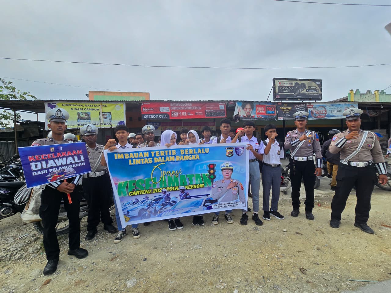 Tekan Pelanggaran Lalu Lintas, Sat Lantas Polres Keerom Intensifkan Himbauan Dalam Ops Keselamatan Cartenz 2026