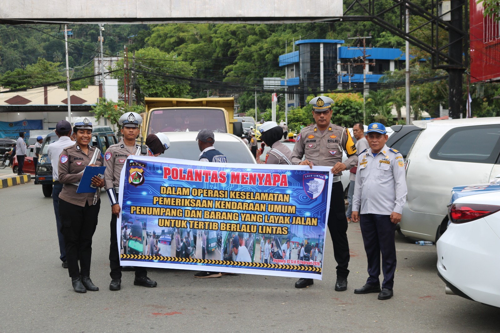 Operasi Keselamatan Cartenz 2026 Hari Ke-6, Ditlantas Polda Papua Tegur 86 Pelanggar di Taman Imbi Jayapura