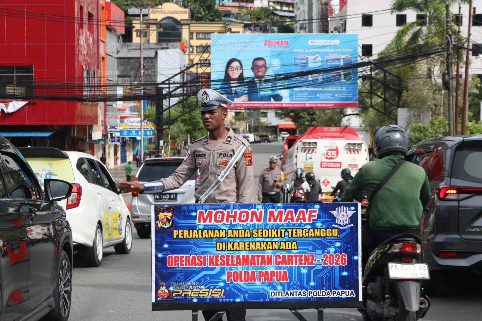 Hari Ke-12 Operasi Keselamatan Cartenz 2026, Ditlantas Polda Papua Kedepankan Pendekatan Humanis
