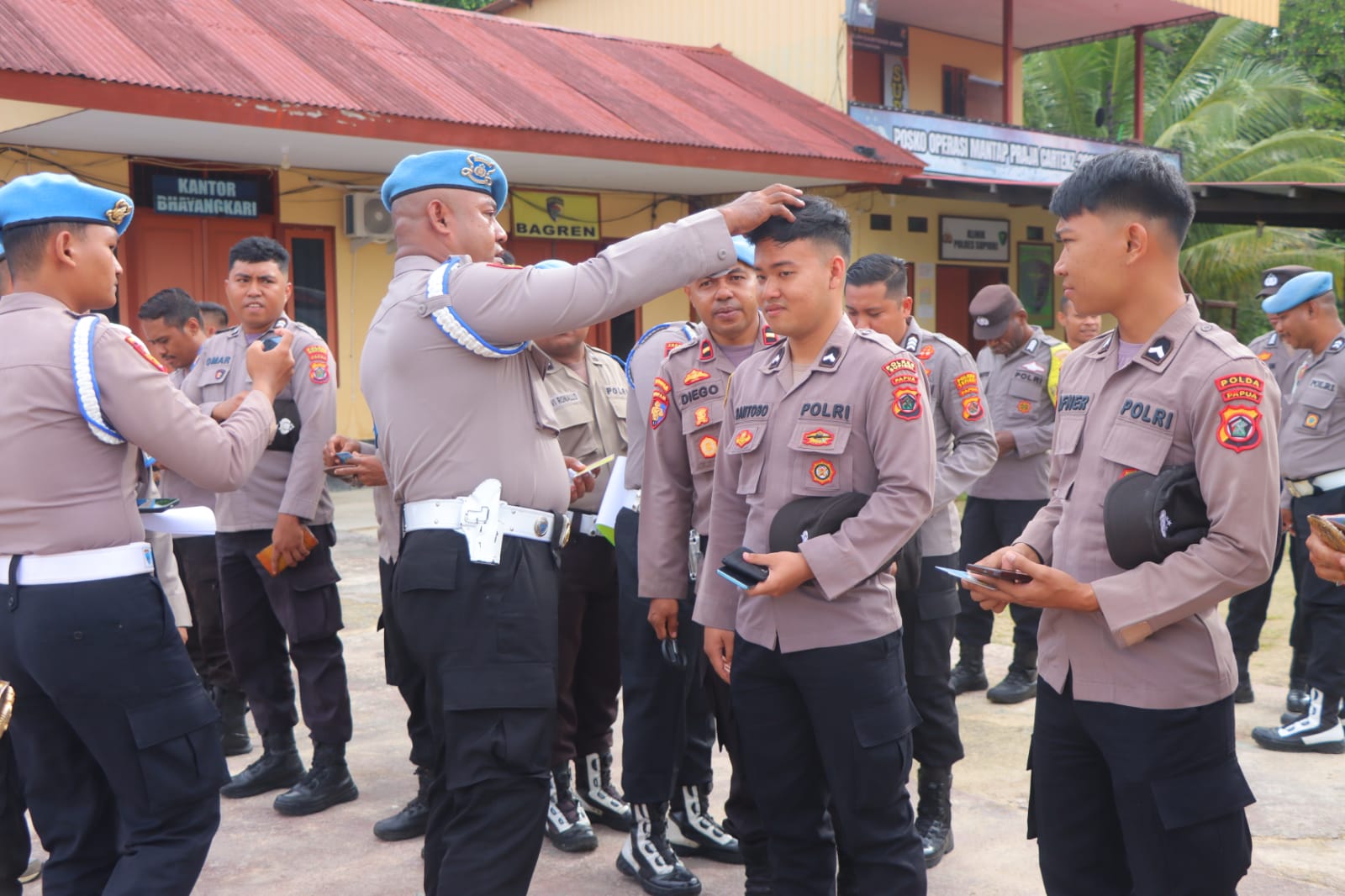 Bid Propam Polda Papua Laksanakan Giat Gaktibplin Di Polres Supiori