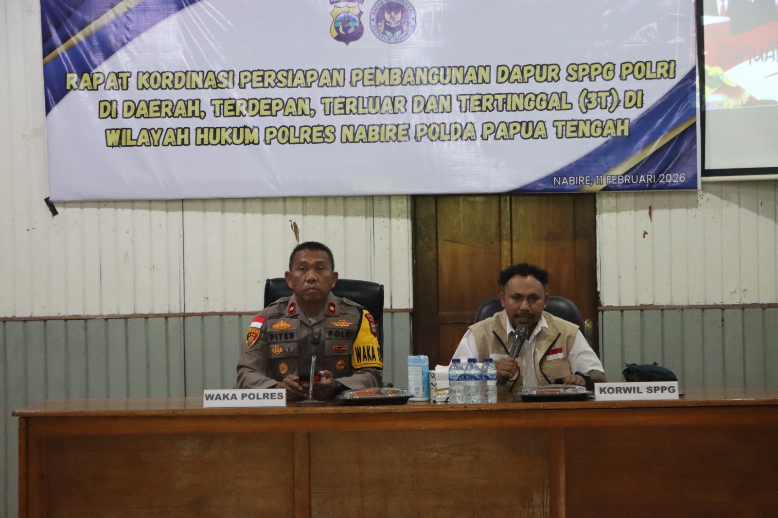 POLRES NABIRE LAKSANAKAN RANGKAIAN KOORDINASI DAN SURVEI PEMBANGUNAN DAPUR SPPG POLRI DI WILAYAH 3T