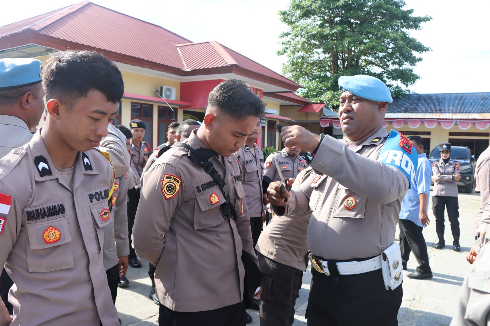 Wujudkan Polri Disiplin dan Profesional, Bid Propam Polda Papua Gelar Gaktibplin di Polres Biak