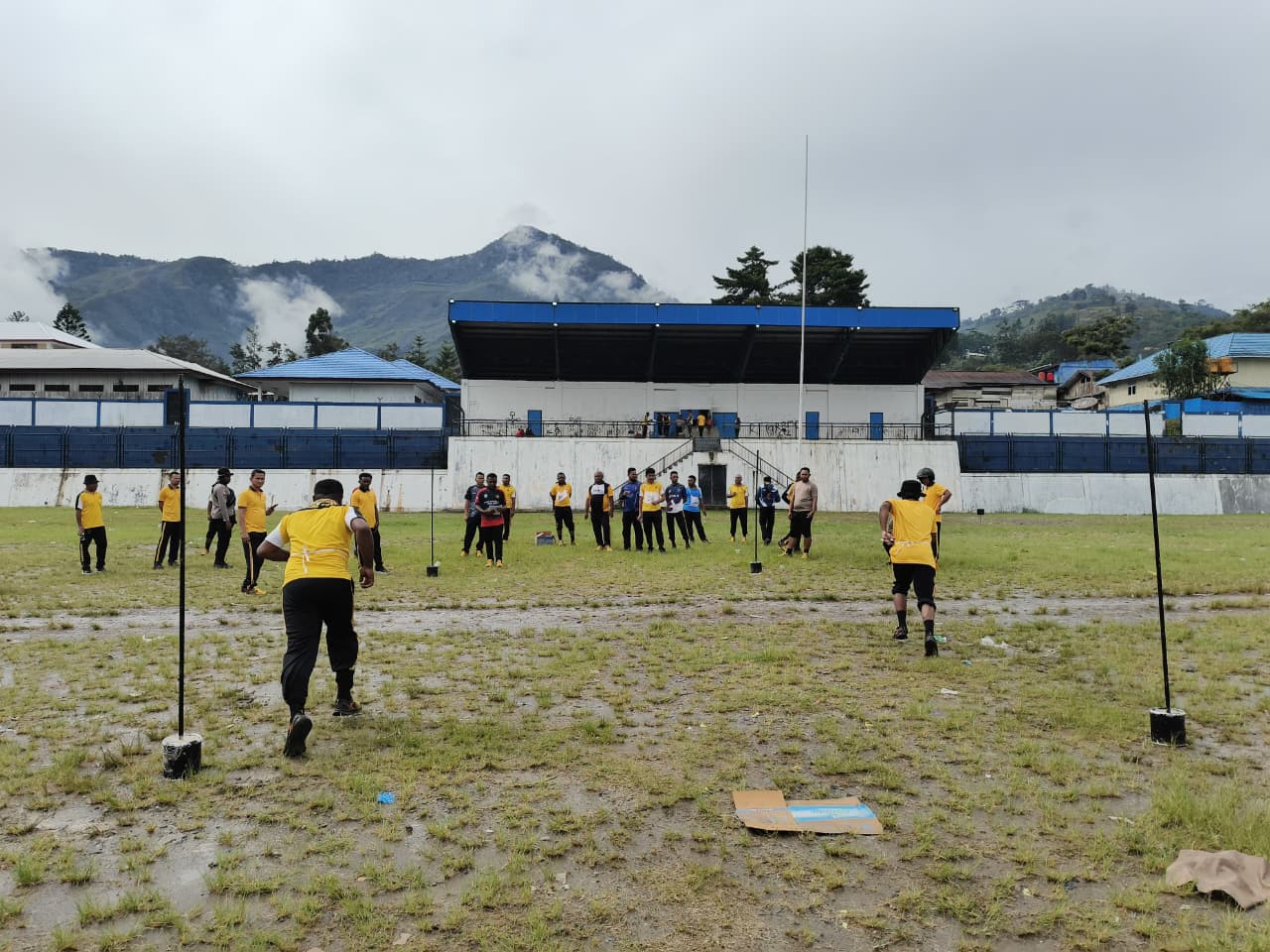Personel Polres Tolikara Ikuti Ujian Kesamaptaan Jasmani Semester I Gelombang II Tahun 2026