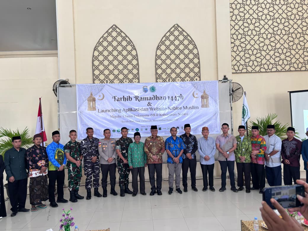 Polres Nabire Hadiri Tarhib Ramadhan 1447 H Dan Launching Aplikasi Nabire Muslim
