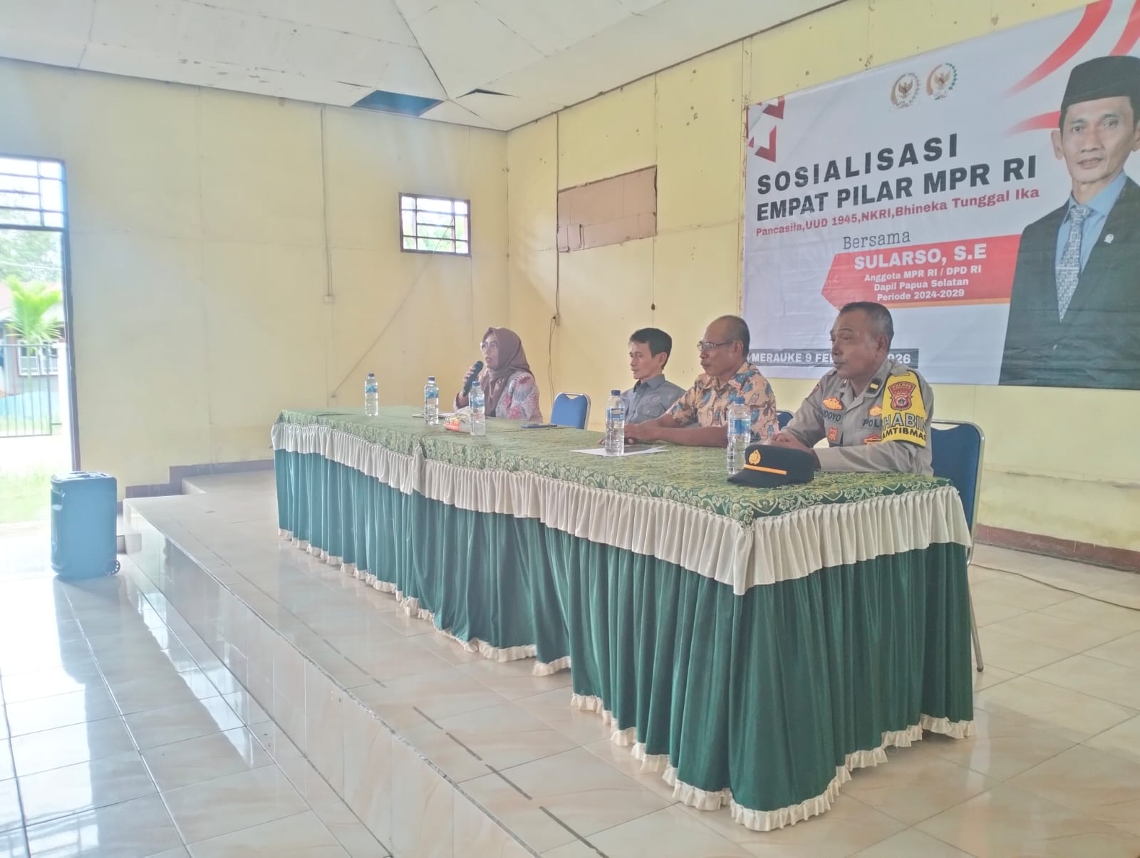 Bhabinkamtibmas Kampung Kuprik Sosialisasi Empat Pilar MPR RI di Distrik Semangga