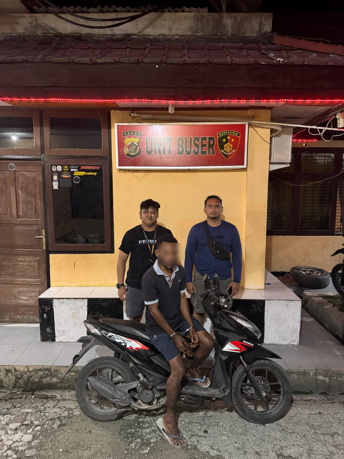 Diduga Terlibat Curanmor, Seorang Pria Diamankan Unit Opsnal Polres Jayapura