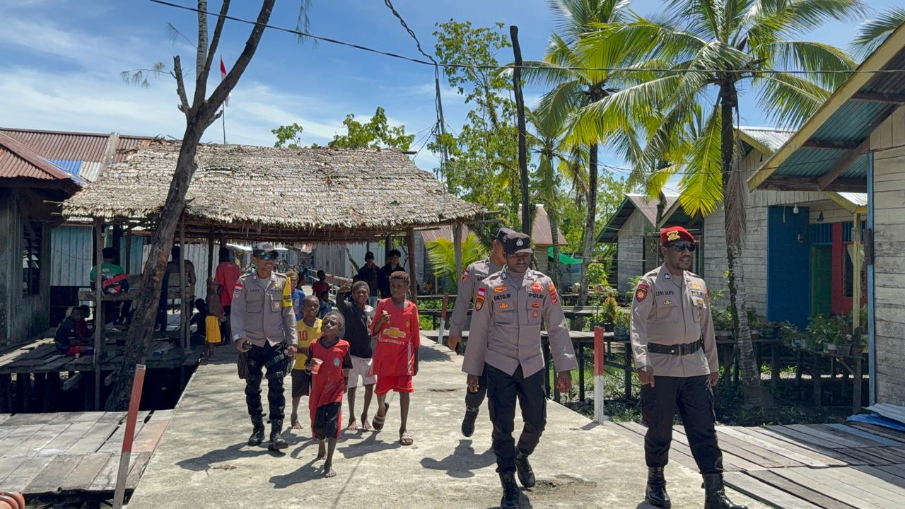 Wujudkan Toleransi dan Keamanan Polres Asmat Intensifkan Patroli di Kota Lumpur
