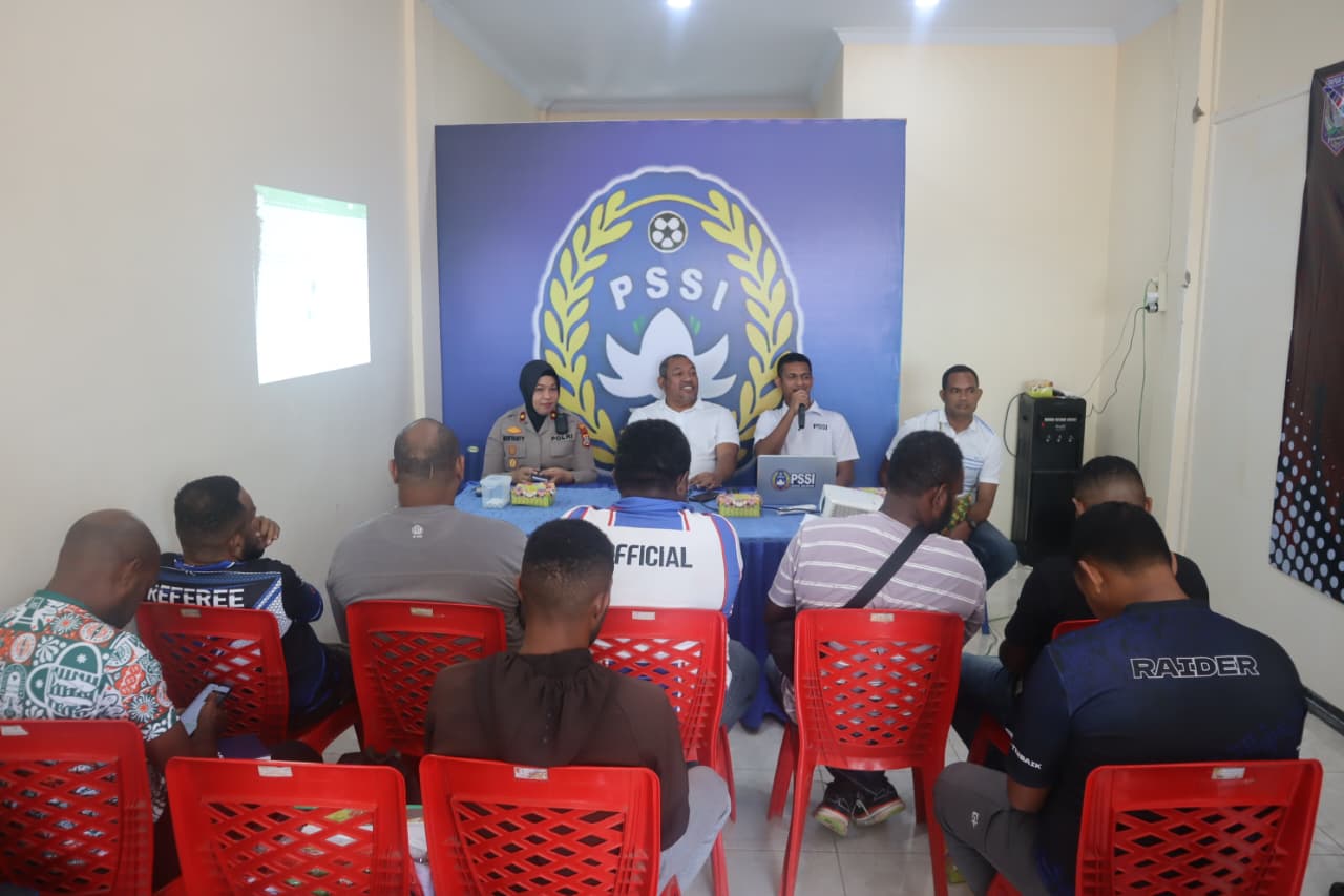 Polres Merauke Hadiri Match Coordination Meeting Liga 4 Piala Gubernur Papua Selatan 2026