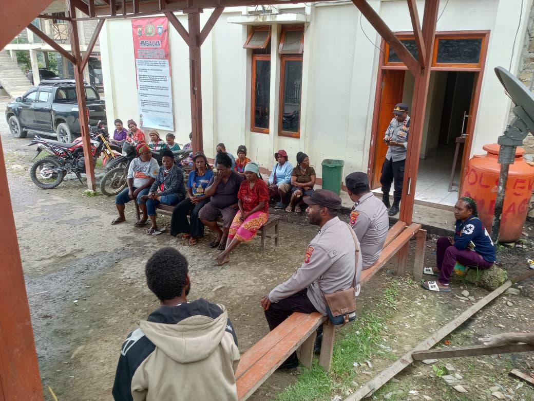 Mediasi Masalah Keluarga di Polres Tolikara Berjalan Aman, Kedua Belah Pihak Sepakat Berdamai