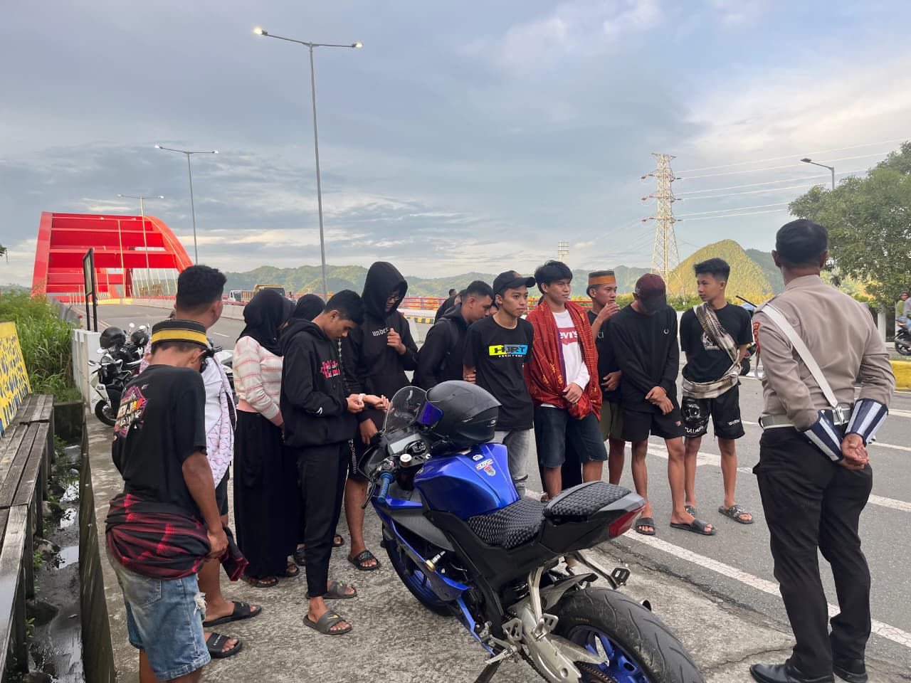 Cegah Aksi Balap Liar Usai Shalat Subuh, Sat Lantas Polresta Rutin Laksanakan Patroli