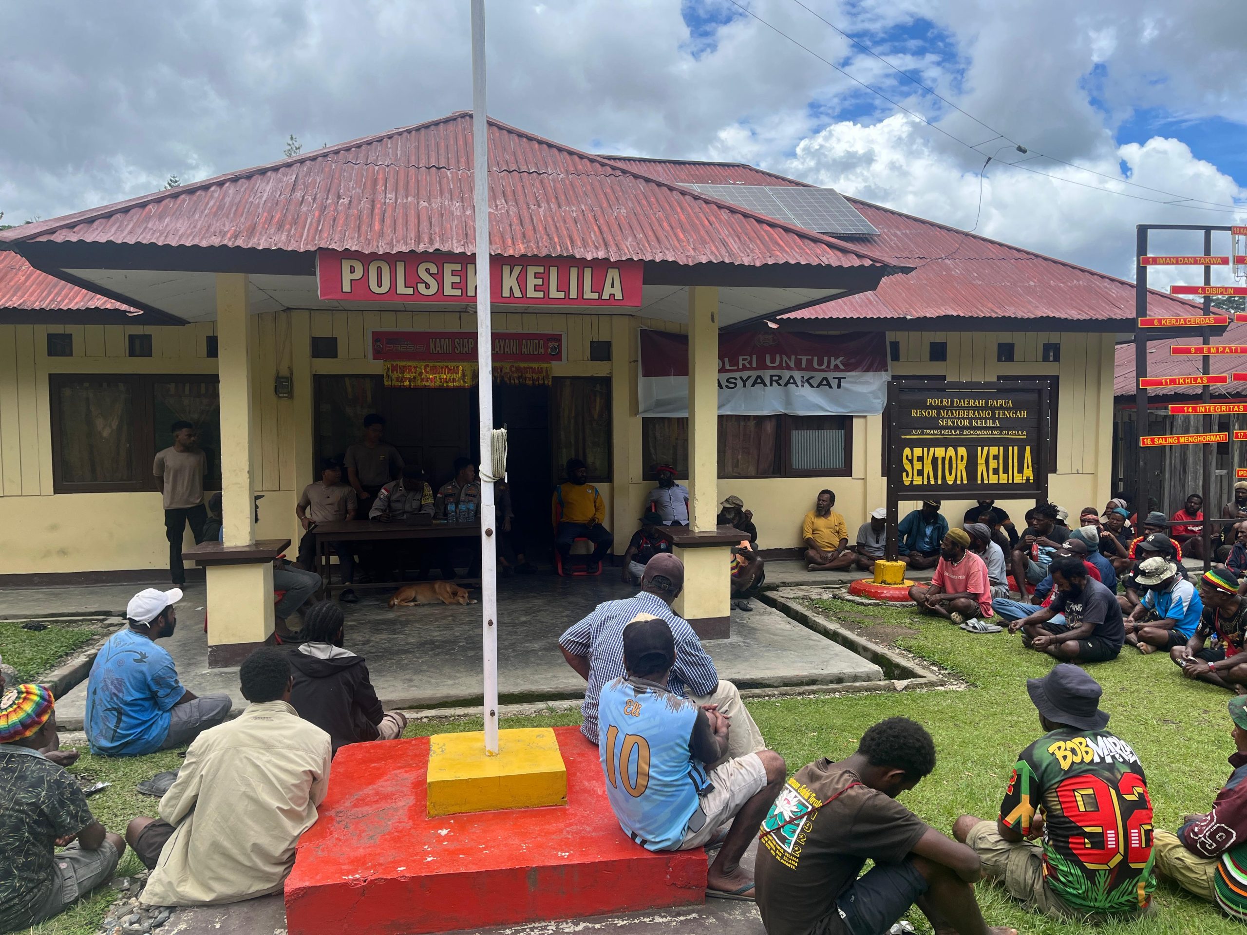 Polsek Kelila Mediasi Sengketa Hak Ulayat di Desa Dimbungen, Kedua Suku Sepakat Tempuh Jalur Damai