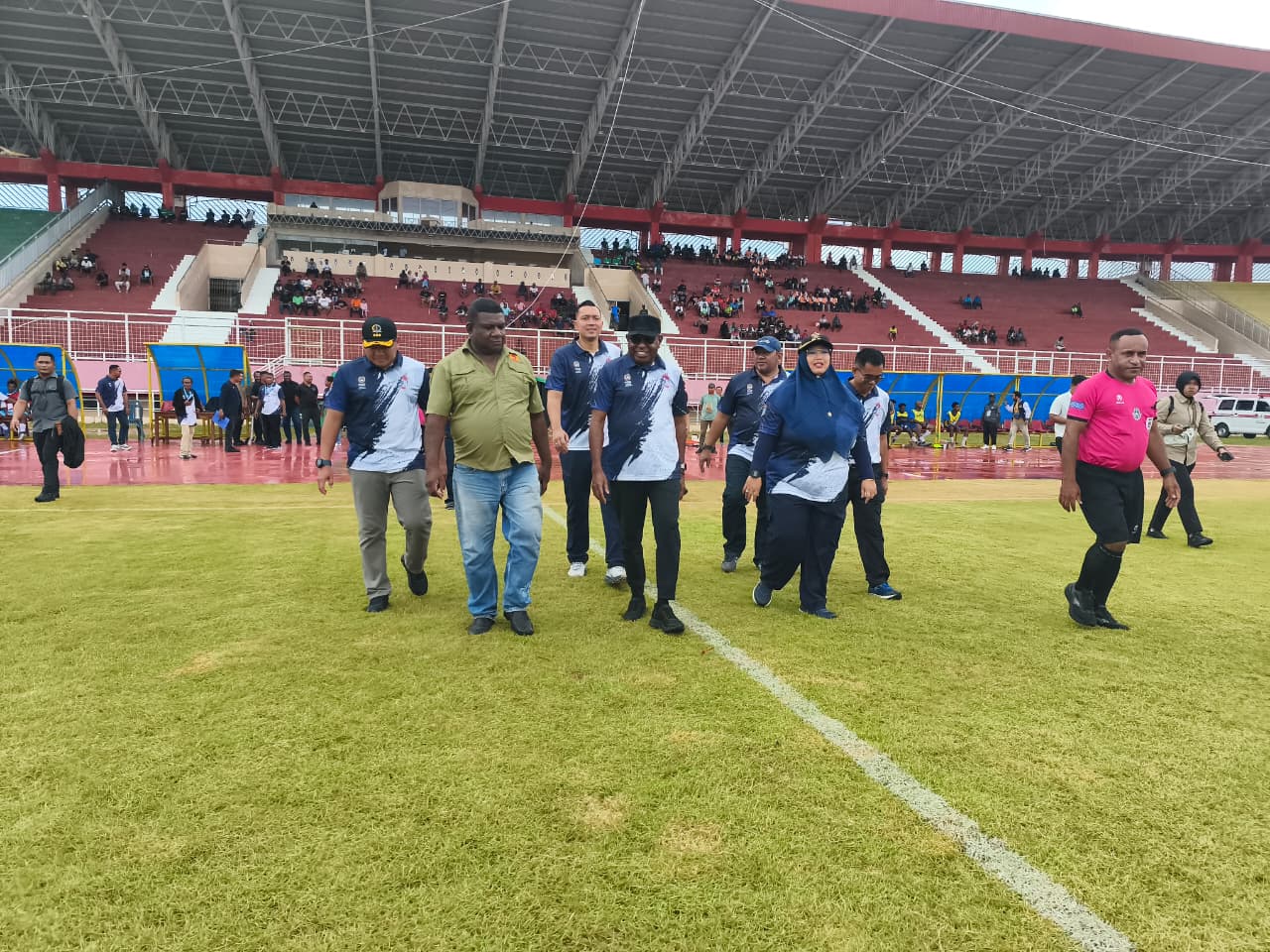 Kapolres Merauke Hadiri Pembukaan Turnamen Sepak Bola Piala Gubernur Papua Selatan 2026