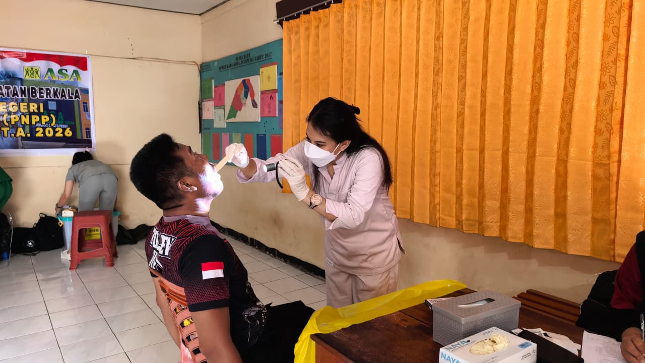 Polresta Jayapura Kota Gelar Pemeriksaan Kesehatan Berkala Semester I