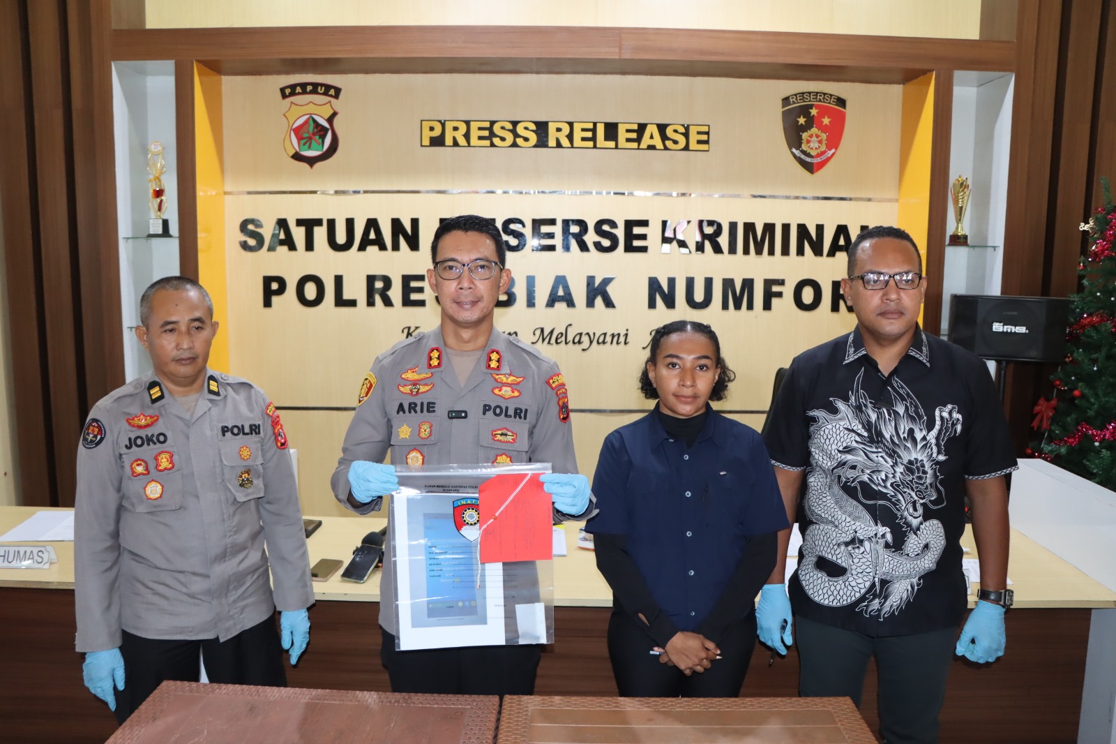 Sat Reskrim Polres Biak tetapkan tersangka pencemaran pejabat negara Sorong Selatan di Facebook