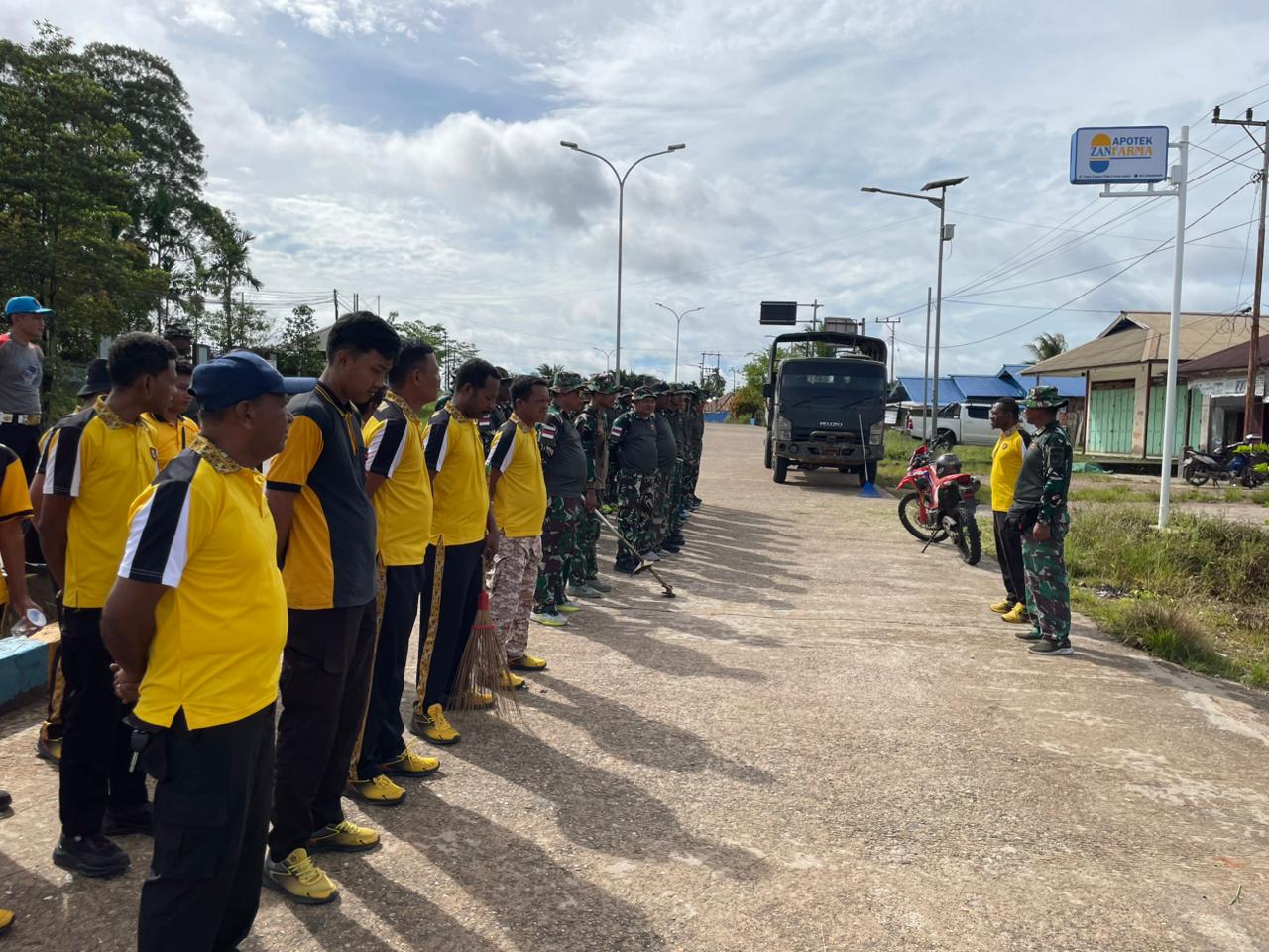 Polres Boven Digoel Laksanakan Kerja Bakti Gabungan ASN, TNI -Polri