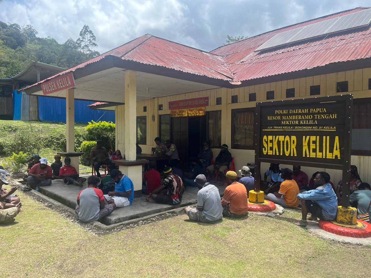 Polsek Kelila Mediasi Sengketa Tanah Desa Dimbungen, Kedua Suku Sepakat Berdamai