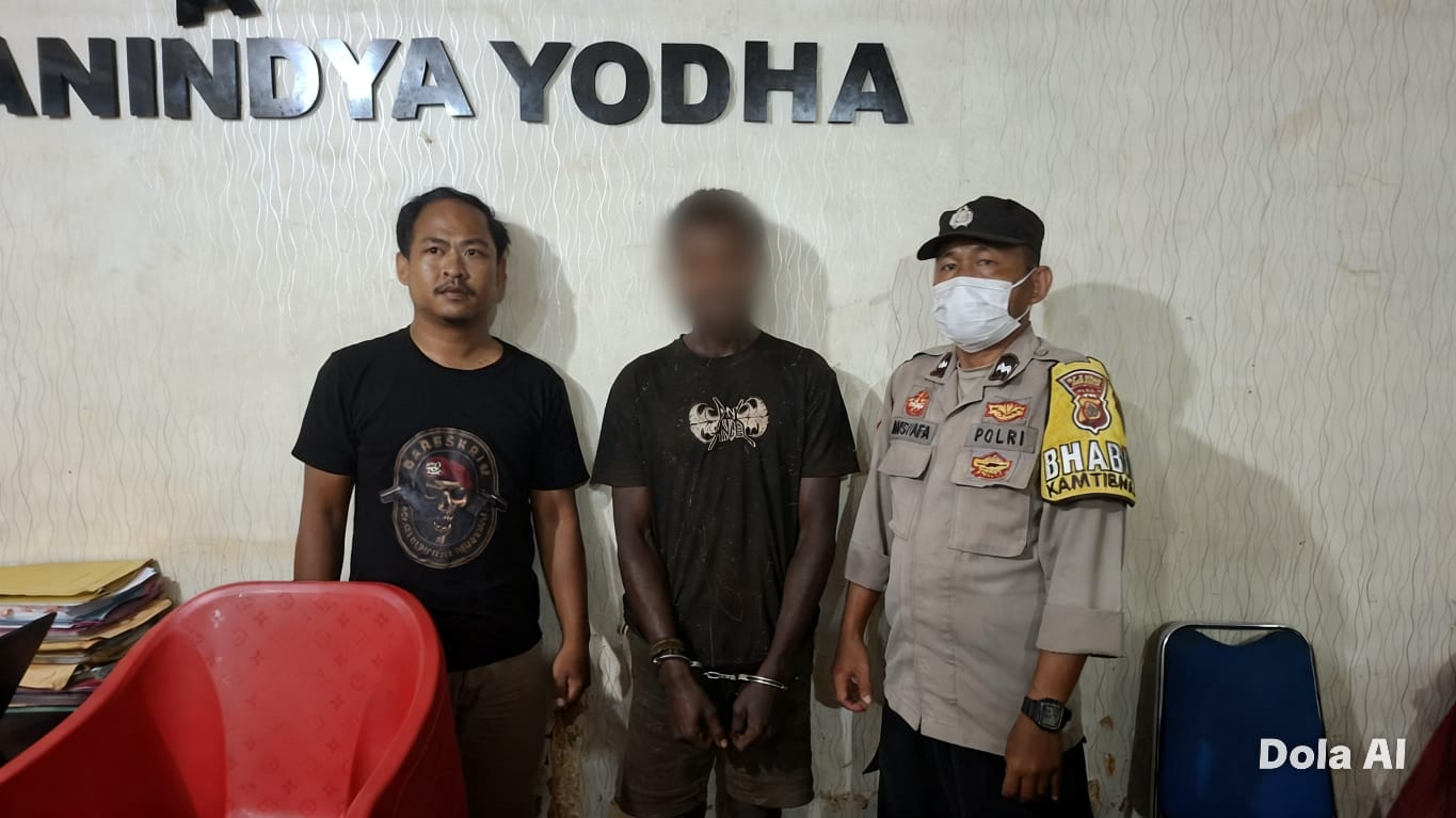 Polsek Jagebob Polres Merauke Berhasil menangkap Buronan 10 Bulan, Diduga Pelaku Curanmor di Jagebob