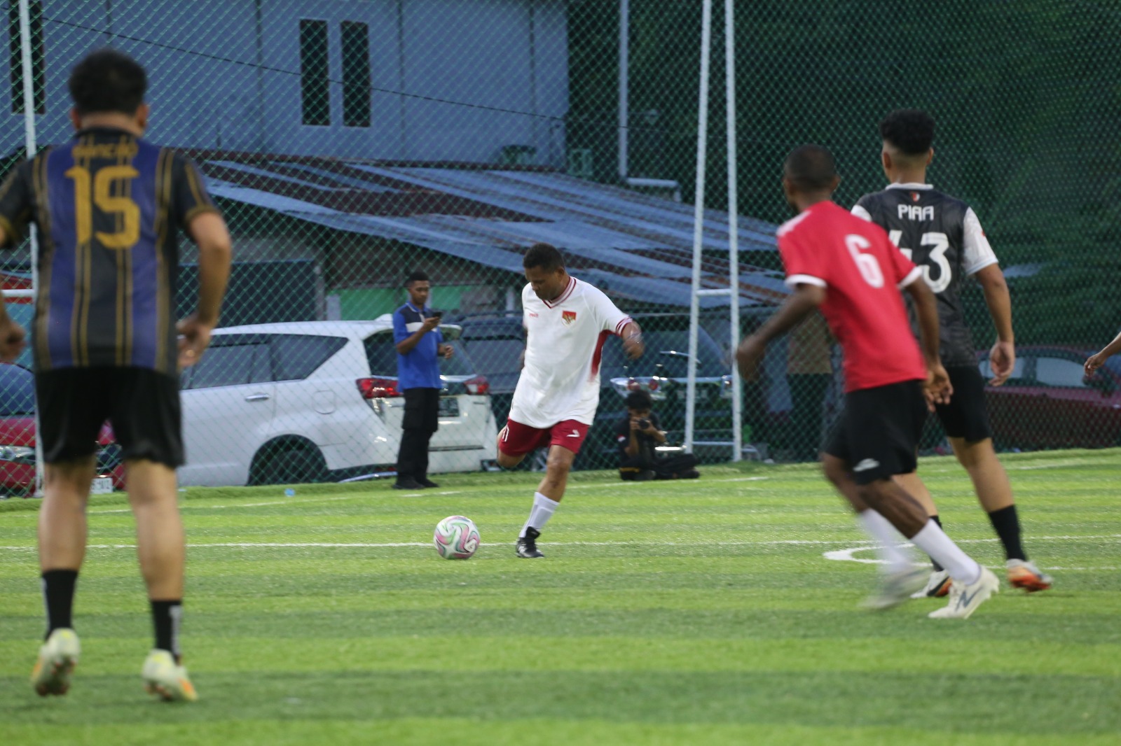 Kapolda Papua Hadiri Pertandingan Minisoccer Spripim vs Bid Propam, Pererat Soliditas dan Kebersamaan Personel