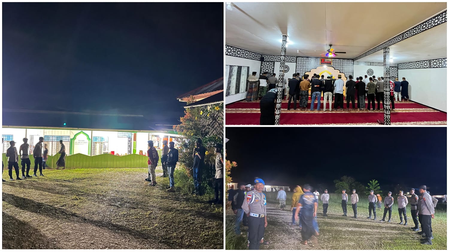 Polres Mamberamo Tengah Laksanakan Pengamanan Sholat Tarawih Hari ke-11, Situasi Aman dan Kondusif