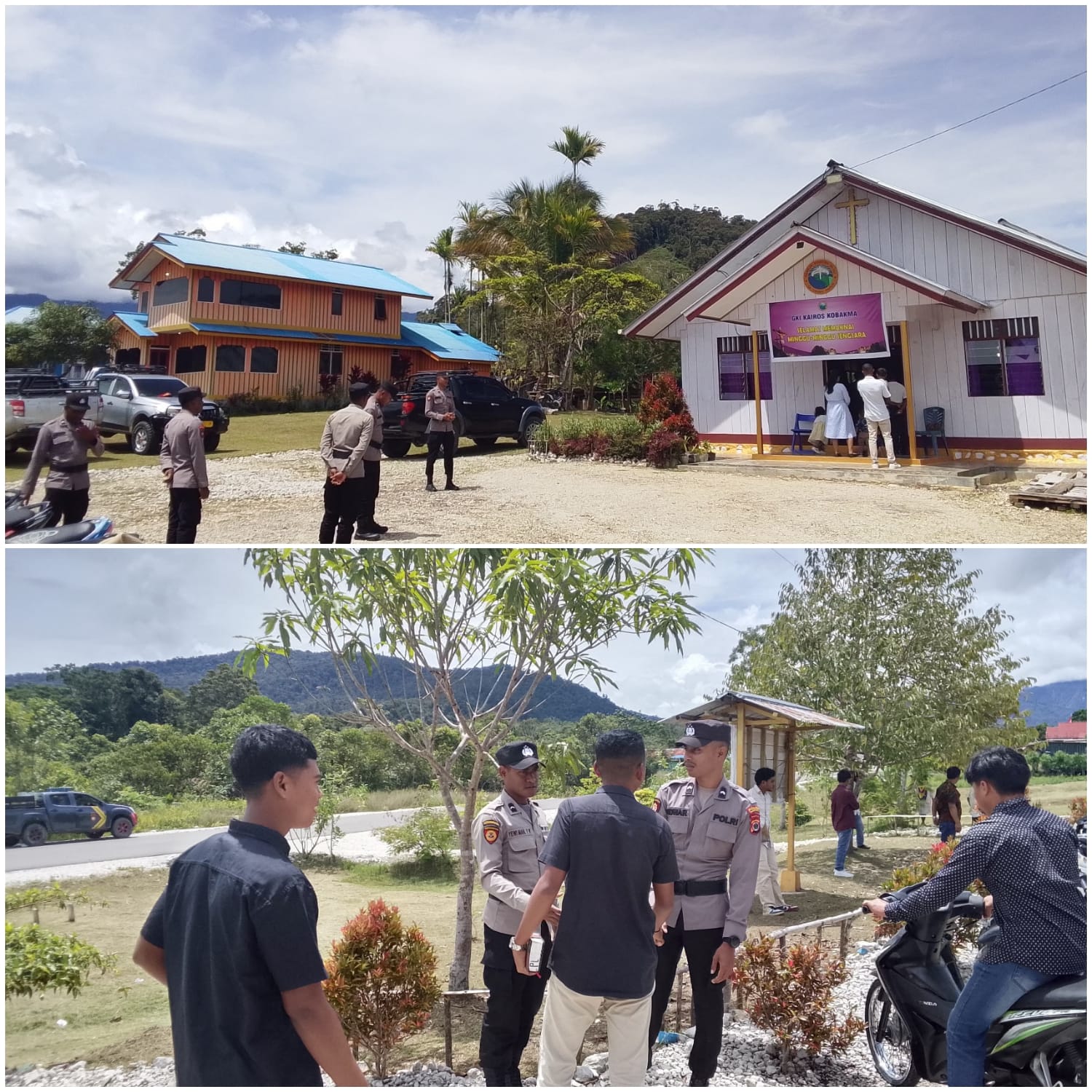 Ciptakan Situasi Kondusif, Regu Pamapta III Amankan Ibadah di GKI Kairos Kobakma