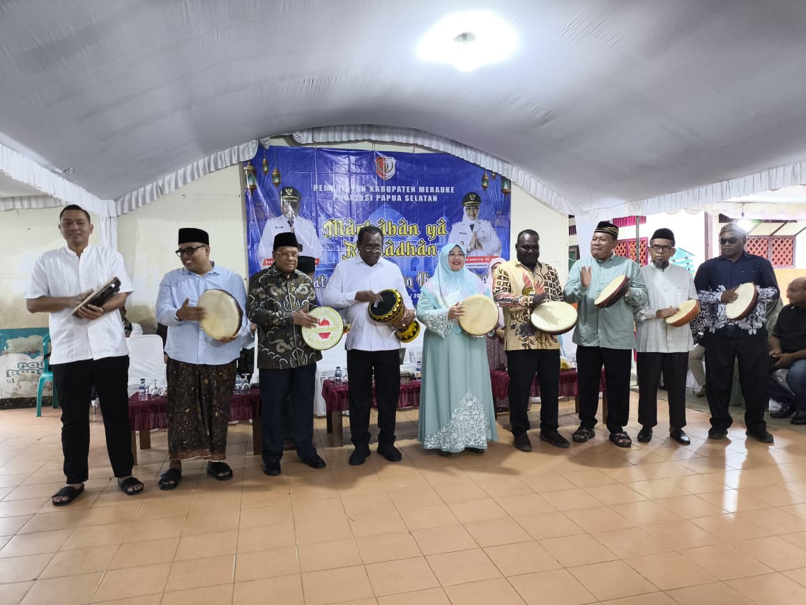 Safari Ramadhan 1447 H, Kapolres Merauke Dampingi Bupati di Masjid Jami Merauke
