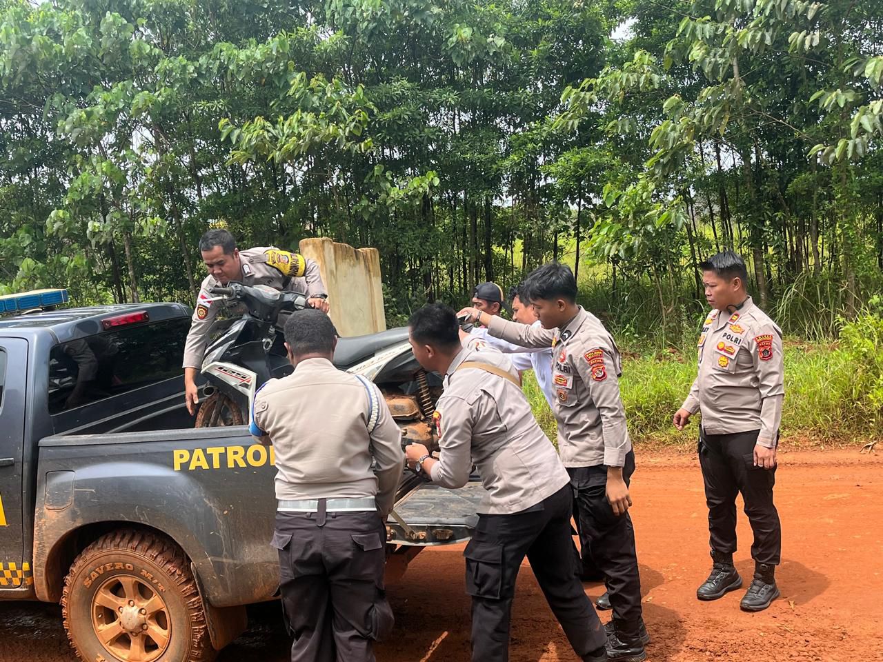 Polsek Muting Berhasil Temukan Kendaraan Bermotor Kasus Pencurian di Distrik Muting