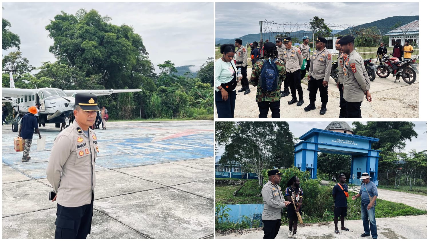 Pengamanan Penerbangan Jayapura–Kobakma, Polres Mamberamo Tengah Pastikan Situasi Aman dan Kondusif