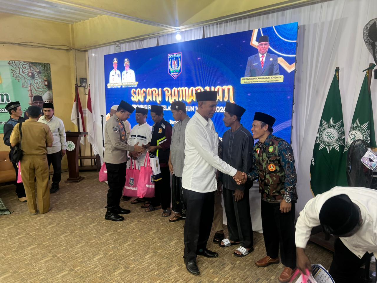 Wakapolres Merauke Hadiri Safari Ramadhan Provinsi Papua Selatan: “di Masjid Al-Hikmah Bampel Merauke