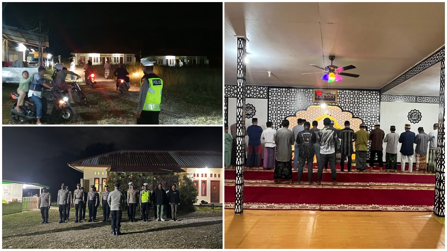 Polres Mamberamo Tengah Pastikan Keamanan Ibadah Tarawih Hari ke-13 Berjalan Aman dan Kondusif