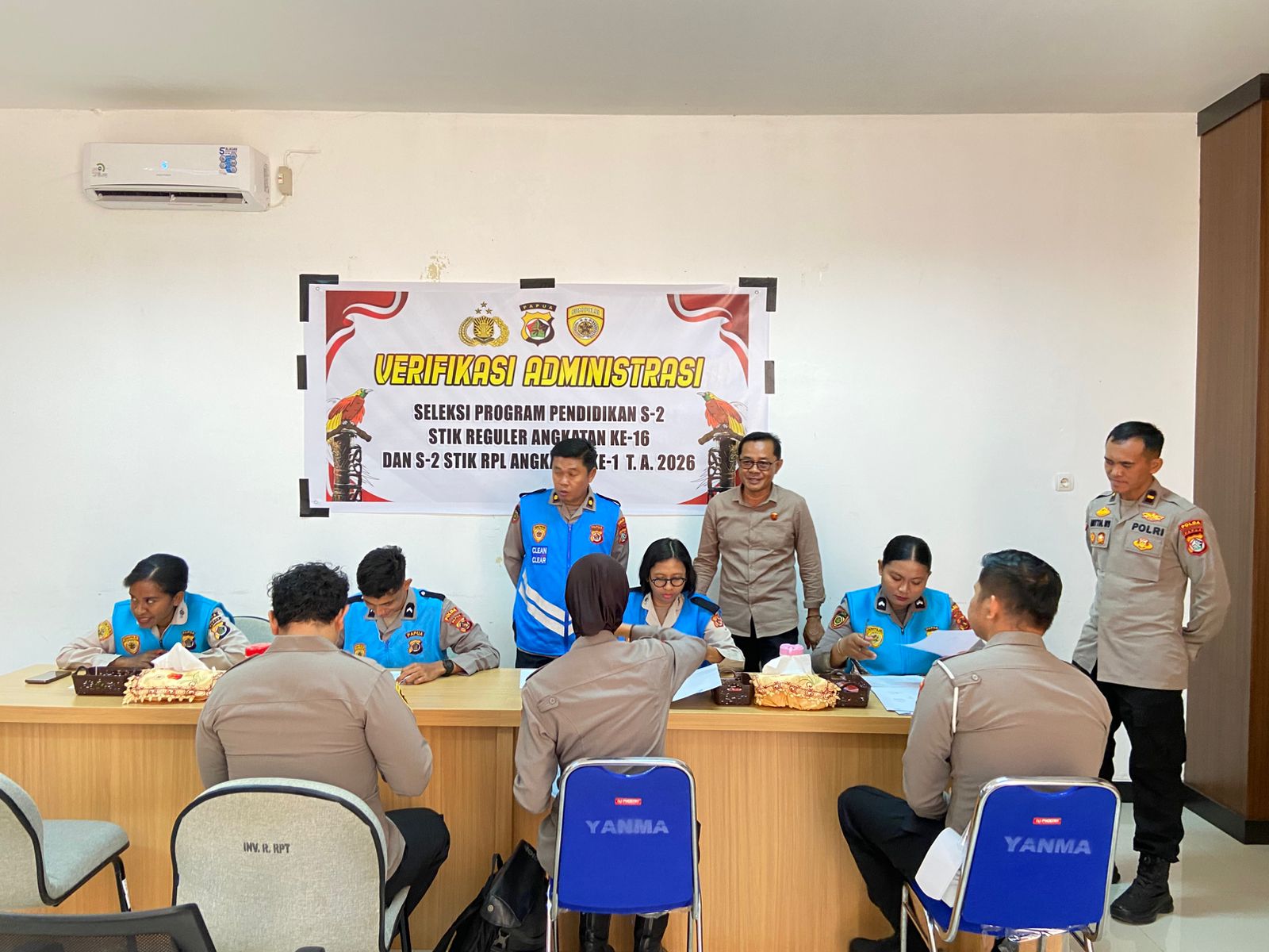 Polda Papua Gelar Verifikasi Administrasi Seleksi S-2 STIK Reguler dan RPL T.A. 2026