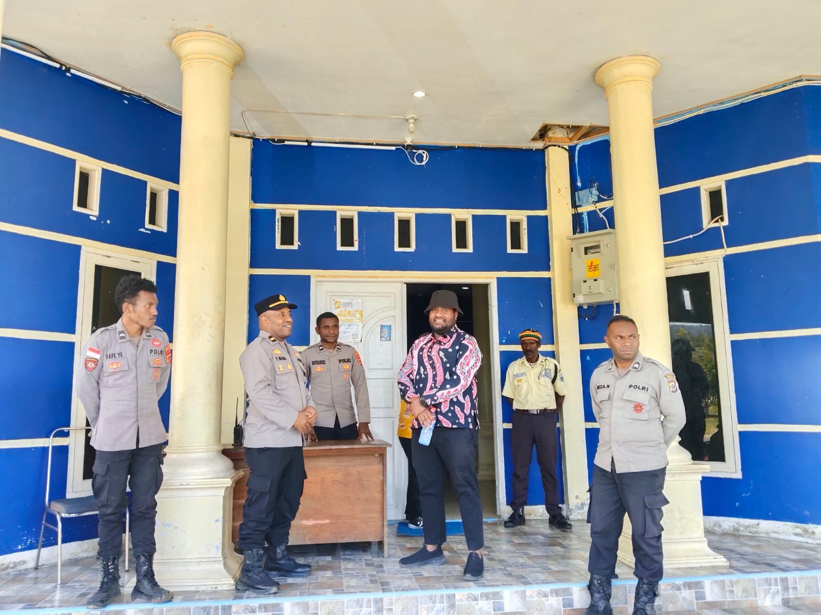 Kunjungan silaturahmi Pamapta II ke Bank Papua KCP Kobakma