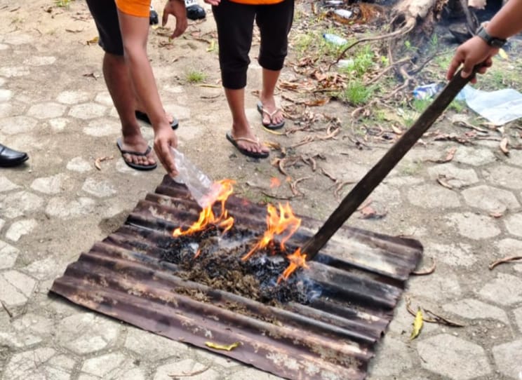 Polresta Jayapura Kota Musnahkan Ratusan Gram Narkotika Golongan I