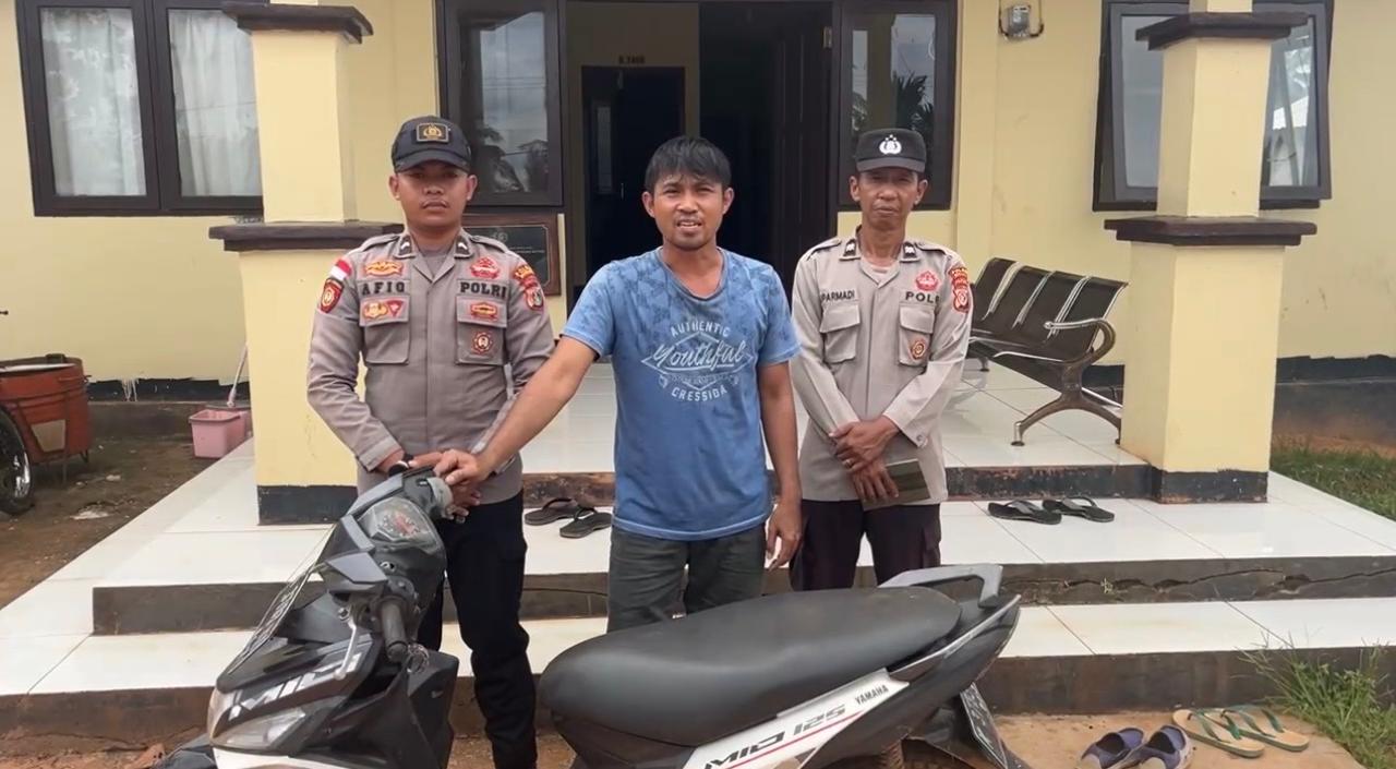 Ucapan Terima Kasih Warga Kepada Polsek Muting Yang Sudah Menemukan Motornya Yang Hilang