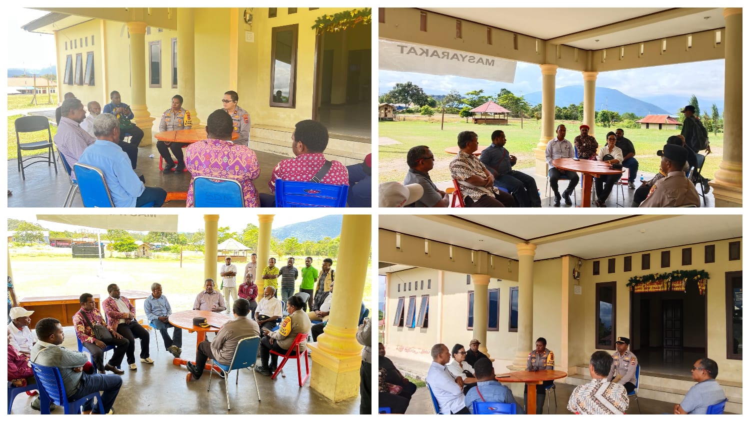 Polres Mamberamo Tengah Fasilitasi Mediasi GIDI dan GPDI Terkait Pemalangan Aula BKD