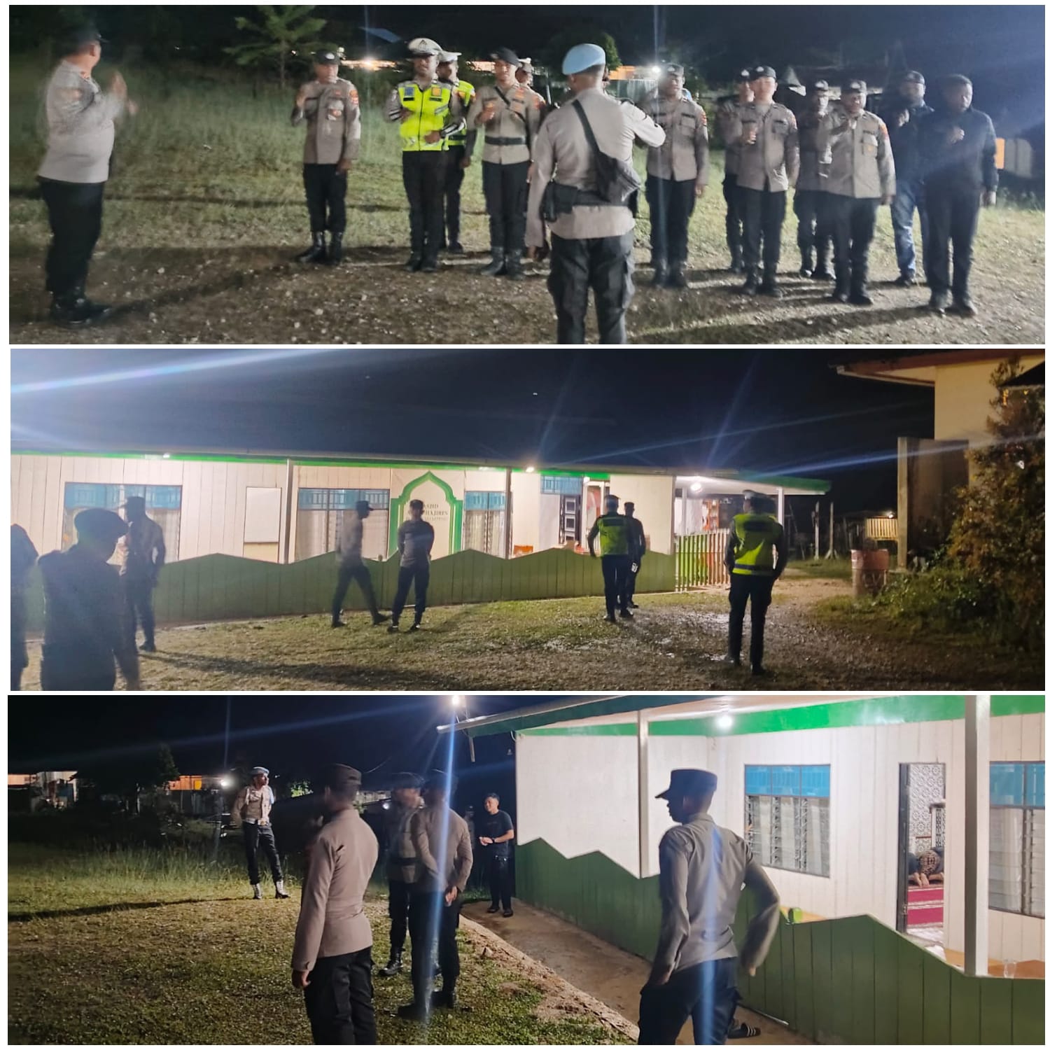 Polres Mamberamo Tengah Pastikan Pengamanan Sholat Tarawih Hari ke-15 Berjalan Lancar