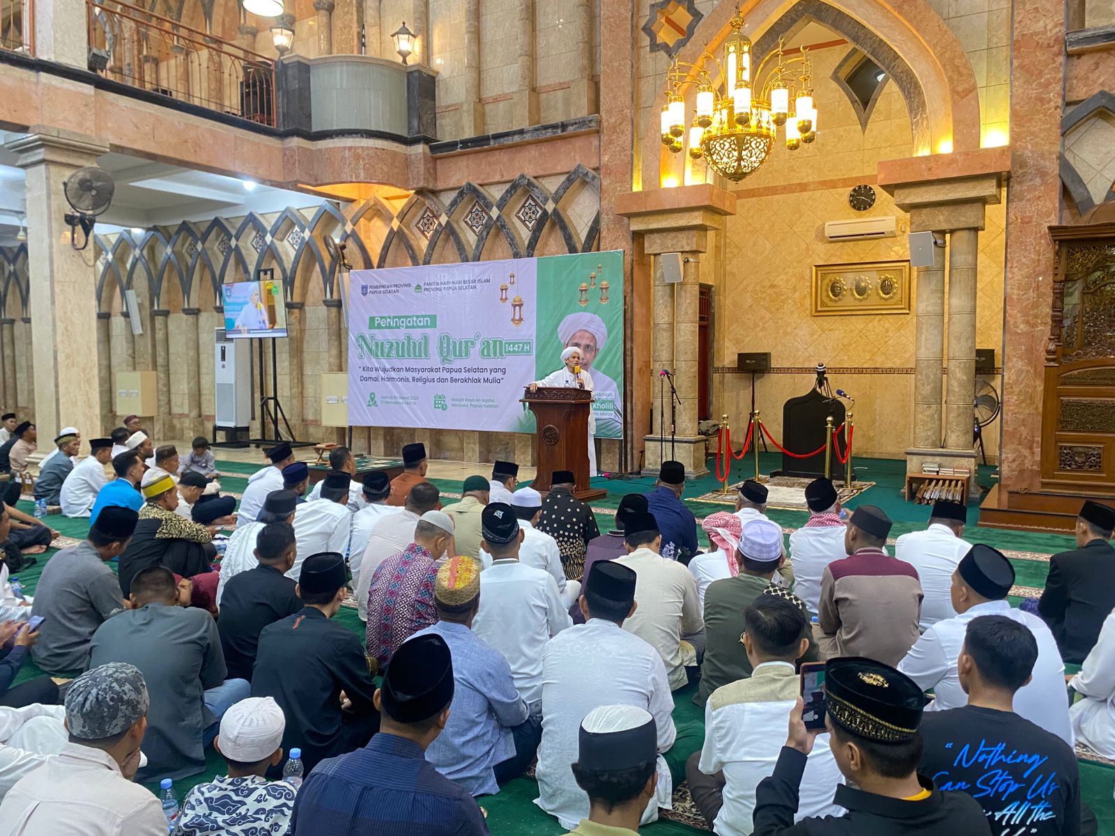 Polres Merauke laksanakan Pengamanan dan Ikuti Peringatan Nuzul Qur’an Kabupaten Merauke