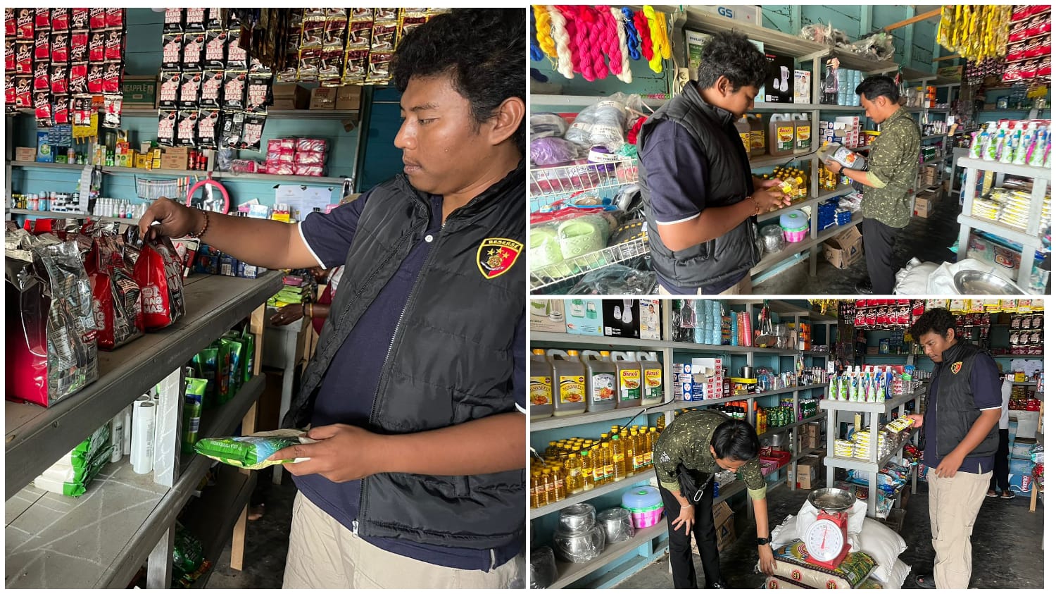 Antisipasi Penimbunan, Sat Reskrim Polres Mamberamo Tengah Cek Harga Bahan Pokok di Pasar