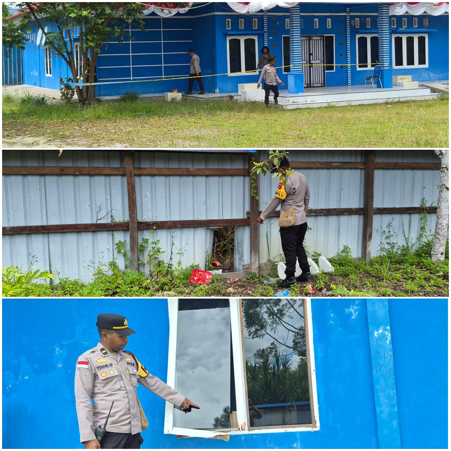 Respon Cepat, Personel Polres Mamberamo Tengah Datangi TKP Dugaan Pencurian Di Kediaman Lama Bupati