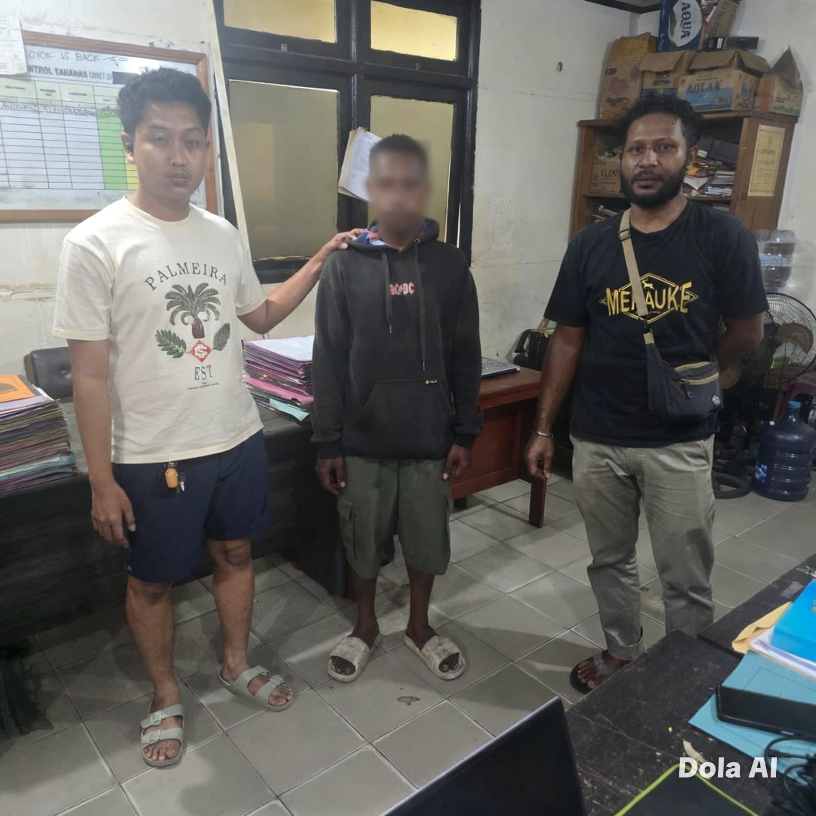 Satreskrim Polres Merauke Berhasil Amankan Pelaku Pemalangan Viral di Jalan Kuda Mati