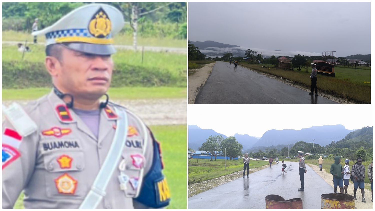 Sat Lantas Polres Mamberamo Tengah Laksanakan Strong Point, Tekankan Disiplin dan Pelayanan Prima