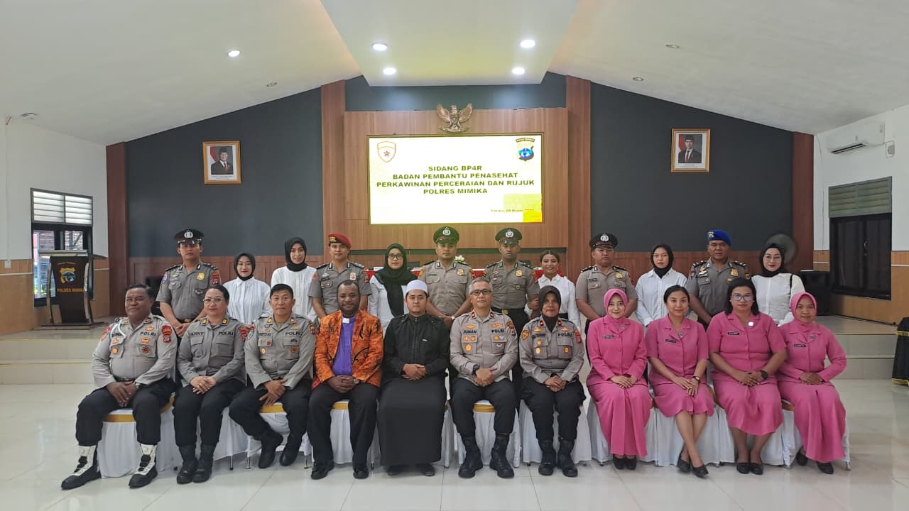 Sidang BP4R Polres Mimika Digelar