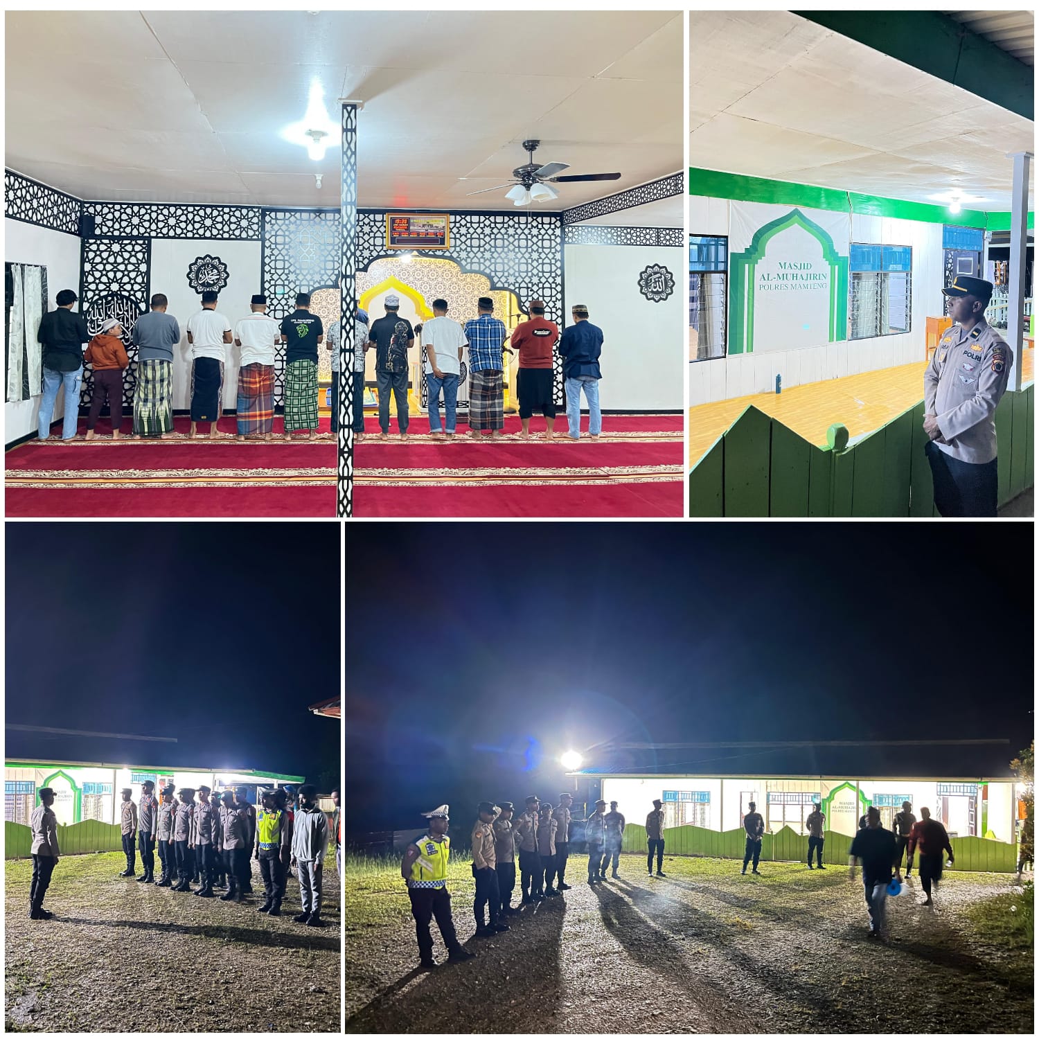 Personel Polres Mamberamo Tengah Amankan Sholat Tarawih di Hari ke-20 Ramadhan