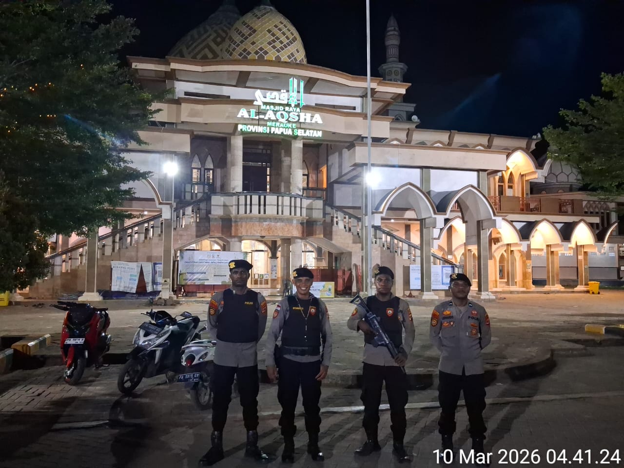 Respon Cepat Patroli Ramadan dan Anggota lainnya Tanggapi Kejadian di Gudang Arang, Ciptakan Sitkamtibmas di Merauke Aman dan Kondusif