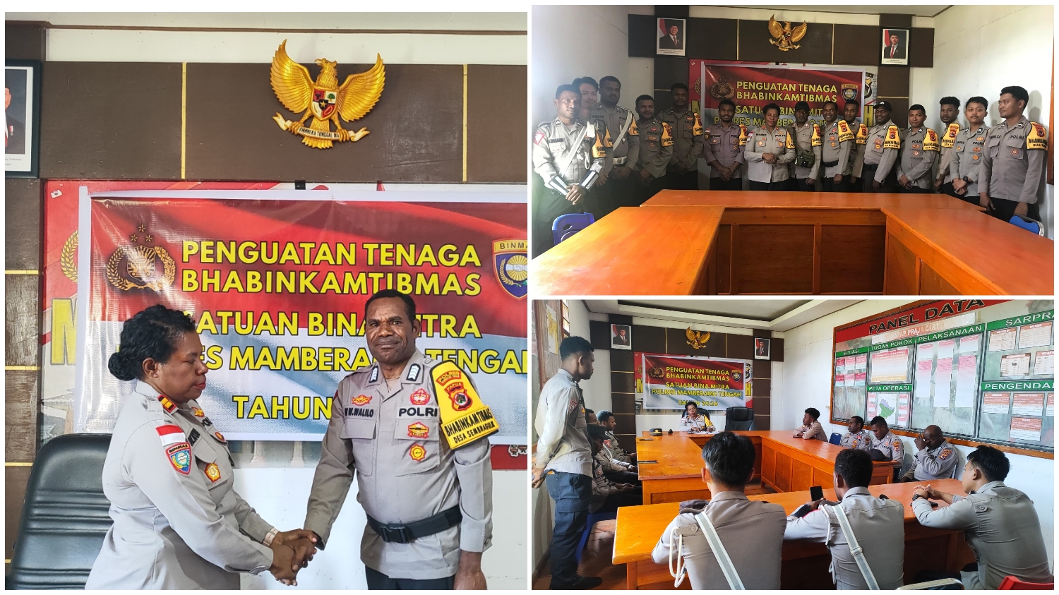 Sat Binmas Polres Mamberamo Tengah Menggelar Kegiatan Penguatan Dan Arahan Tugas Bagi Bhabinkamtibmas